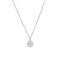 Vintage Customized Compass Circle Pendant Necklace for Women Trendy Stainless Steel Jewelry with Gold Plating Link Chain