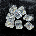 Ready to Ship Wholesale D Color Moissanite Stone Emerald Cut Moissanite Loose Diamonds for Jewelry Making