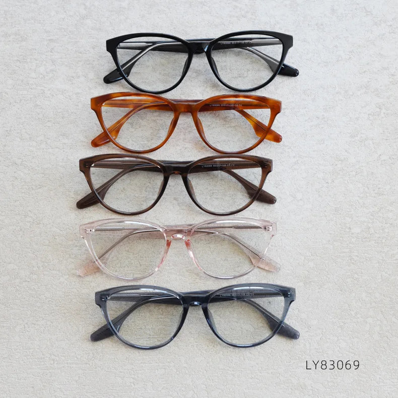 2026 Women Eyeglasses Cat Eye Prescription Ready Eyewear TR90 Elegant Optical Glasses Frame Student Teens Myopia Clear Lenses MegaBDM