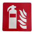 Fire Extinguisher PVC Sign With Adhesive Backside