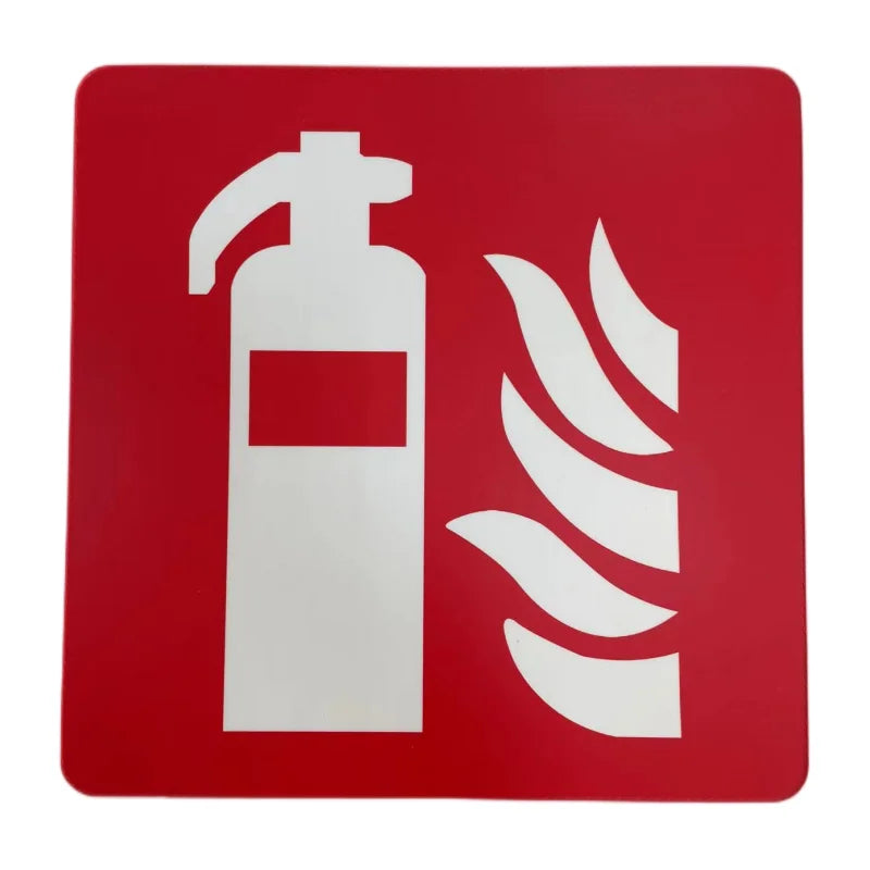 Fire Extinguisher PVC Sign With Adhesive Backside