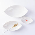 Shengjing Western Ceramic Eco-Friendly Porcelain Leaf Bowl and Plate Set for Party Use in Hotels & Restaurants
