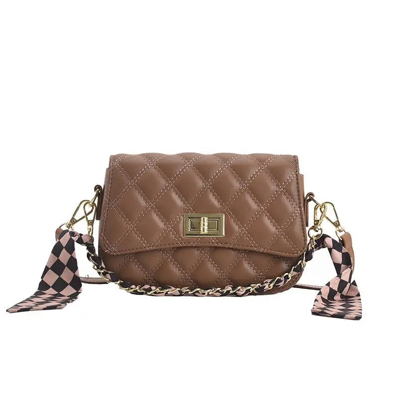 Factory Direct Wholesale Chains Shoulder Bag Scarves Crossbody Bag Fashionable Messenger Bag