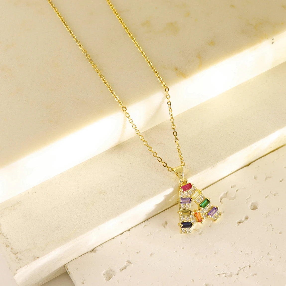Fashion Kids Gold Plated Girl Stainless Steel Jewelry Necklace Colorful Mexico Pendant Cute Design Stone Design Jewelry