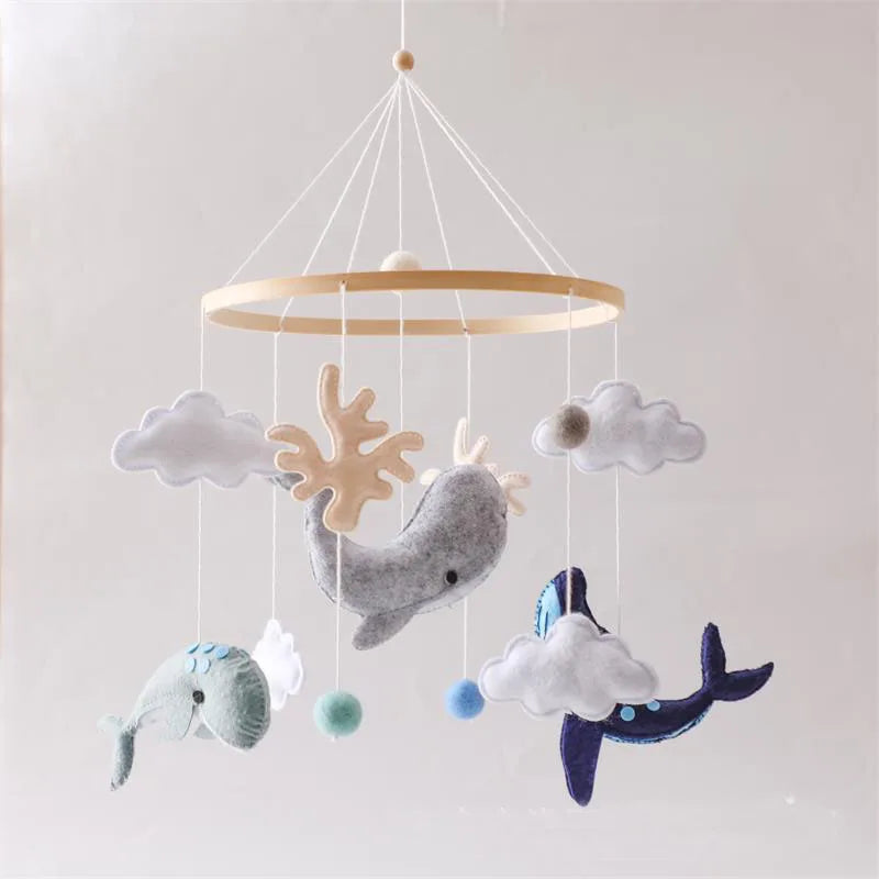 Custom logo Printing Hanging Nursery Baby Mobile Felt with Low Price