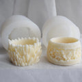 DIY Round Silicone Mold for Succulent Flower Pot for Candle Holder Spar Potted Gypsum Cement Mold Cake Tools