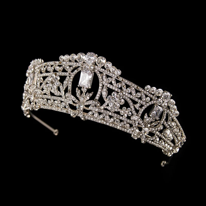 ROMANTIC Rhinestone Tiaras and Crowns Wedding Hair Jewelry Women Crown Diadem Queen Princess Crown