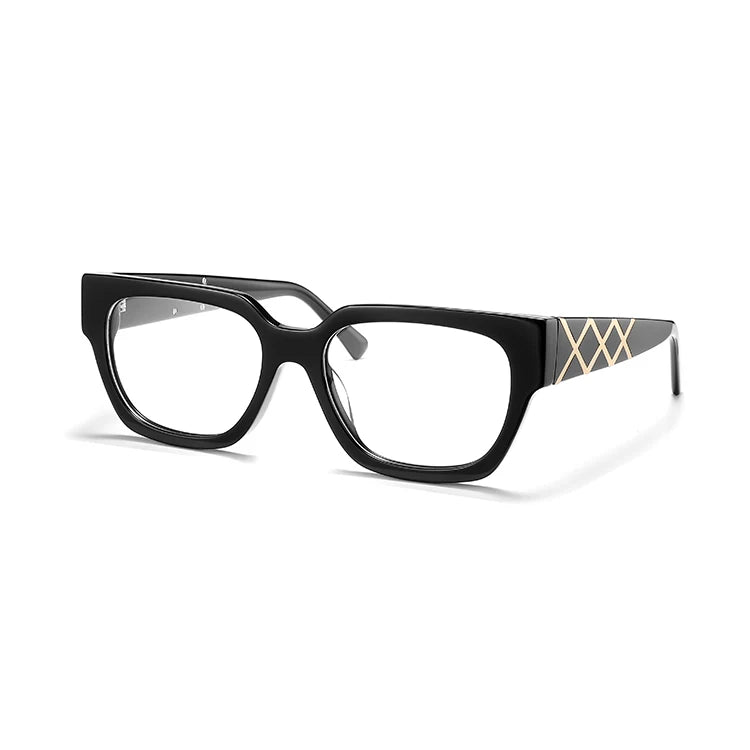 Acetate Square Large Frame Anti-blue Light Unisex High Quality Floral Pattern 4 Colors DONGJUN Brand YD1263