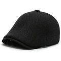 New Middle Aged Elderly Men Winter Hat Mens  Black Flat Caps Outdoor Old Man Hat Warm Ear protection Cotton Ivy Hat