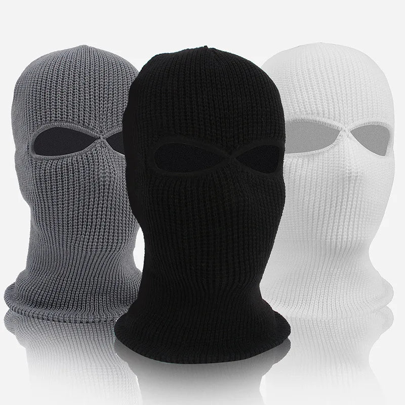 Custom Made Knitted Balaclava 2 Hole Full Face Ski Mask Beanie Hat for Winter