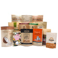 Eco Friendly Stand up Pouch Dried Fruit Snack Nuts Powder Doypack Food Packaging Ziplock Kraft Paper Bag