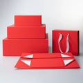 Manufacturer Wholesale Price Magnetic Gift Paper Box Red Wig Hair Extension Closure for Clothing Use on Underwear Socks Fur