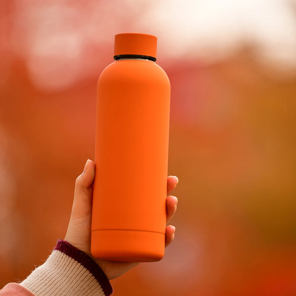 Customized Matte Vacuum Bottles Colorful Sports Water Bottle Stainless Steel Insulated Thermos Keep Cold and Hot Drinking