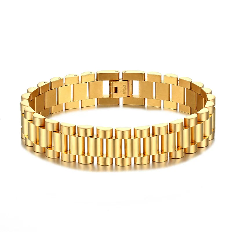 Wholesale Fashion Man Jewelry Stainless Steel Watch Band Bracelet Men Bracelet