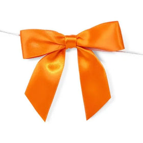 Pre-Tied Braided Satin Grosgrain Ribbon Bows Eco-Friendly 9cm Bow Decoration Kimmy Brand Hot Fix