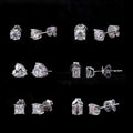 14k Gold Mosan Earring 1ct Fancy Shape Moissanite Def Vvs Round/pear/ Emerald/heart Moissanite Classic Earring Gold for Women