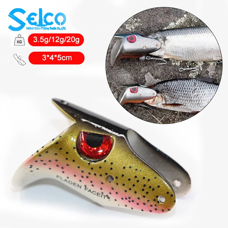 Selco 24Cm Bionic Swimming Trout SoSelco 17Cm 60G Bassft Lure Large Soft Plastic Shad Pike Lures Bait Soft Lure Pike Paddle