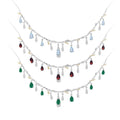 Abiding Luxury Natural Stone Statement 925 Sterling Silver Fashion Customs Necklace Women for Mom Gift