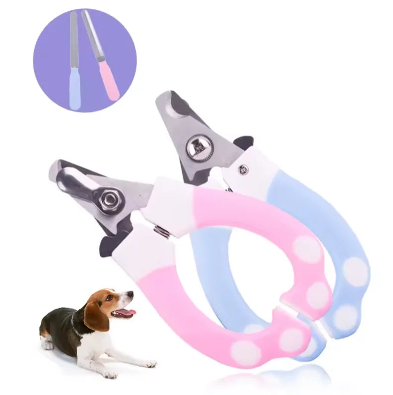 Small Dog Nail Grooming Tool Self-Cleaning PP & TPR Pet Nail Cutter Scissors Charge Powered for Animal Care