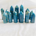 Natural Crystal Point Wand Crystal Tower Blue Apatite Points