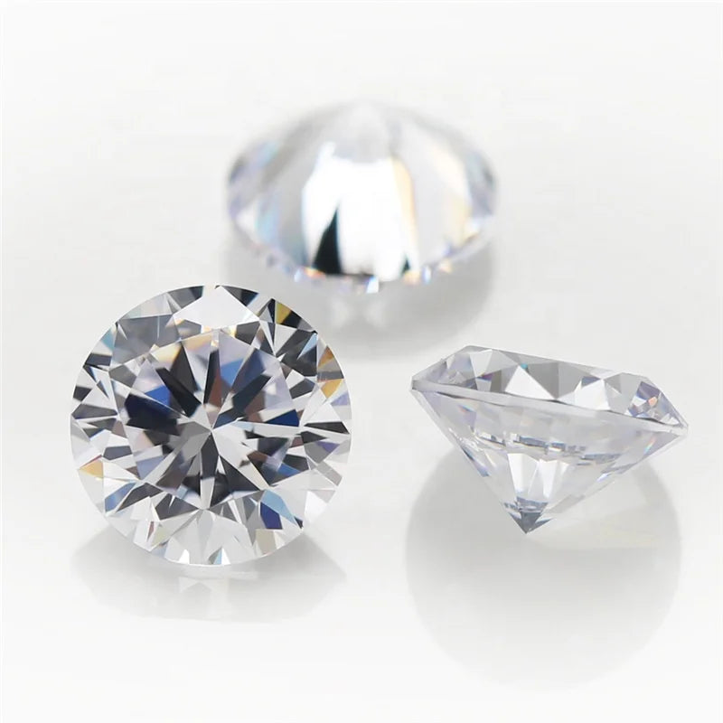 Wholesale 5mm Synthetic Moissanite Diamond Fency White Color Round Brilliant Cut DVVS for Jewelry Making 0.5ct