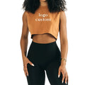 Factory Custom Women's Gym Cotton Crop Sport Tank Top Wholesale Women Yoga Crop Vest