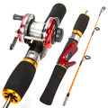 Ultrashort Spinning Rod 52cm 2 Sections FRP Ice Fishing Rod Ceramic Stainless Steel Guide Rings Winter Fishing