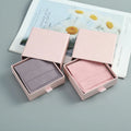 Wholesale Eco-Friendly Luxury Microfiber Necklace Ring Pouch Light Pink Charm Cardboard Jewelry Box Packaging Set