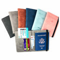 Factory Price Passport Holder RFID Blocking PU Leather Card Case Travel Accessories 15x22.5cm Cover Wallet