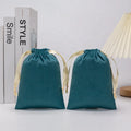 Custom Logo Velvet Eco-friendly Cosmetic Storage Bag with Drawstring for Perfume Wigs Makeup-Small Size