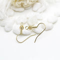 Wholesale Diy 14K Gold Plated 100PCS Per Bag Flower Ball Shape Earring Hooks