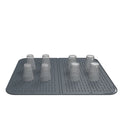 Factory Outlet Wholesale Food Grade Silicone Foldable Kitchen Cutlery Drying Mat Drain Pad Floral Waterproof Stain Resistant
