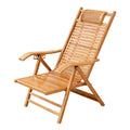 Wood Bamboo Outdoor Folding Adjustable Chaise Lounge Chairs Beach Pool Side Deck Chair with Pillow and Cushion CNLF