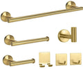 7-Piece SUS 304 Thicken Stainless Steel Bathroom Hardware Set Wall Mounted Metal Accessories Holder Type