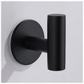 Stainless Steel Black Silver Bathroom Modern Stainless Steel Towel Hanger Single Shower Robe Hook