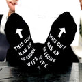 Wholesale Thanksgiving Black Family Couple Socks Personalised Casual Grip Cotton Crew Socks