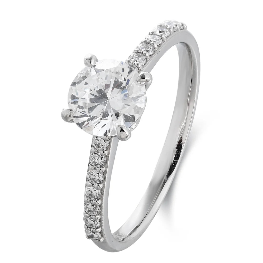 Custom Engraved VS1-VVS2 Lab Grown Diamond Wedding Ring Classic Platinum Bands for Anniversaries and Parties for Couples