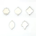 Stainless Steel DIY Jewelry Findings & Components Leaf Oval Irregular Pendant Necklace Bracelet Ornaments Accessory Accessories
