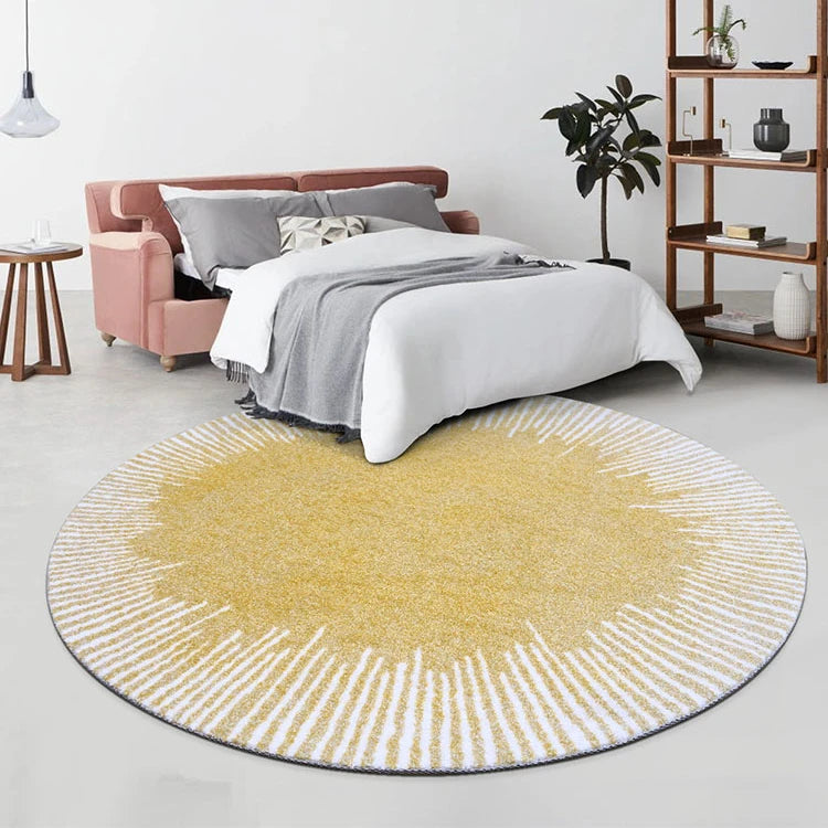 Polypropylene Indoor Round Carpet Machine Woven Wilton Rug for Living Room Carpet and Rug