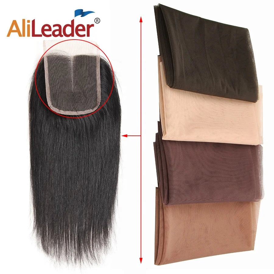 Professional Lace Weaving Netting Net Base Material Lace Closure Frontal Wig Hairnets 1 Yard Swiss Lace Net for Making Wigs