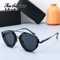 2022 Vintage Hollow Punk Sunglasses for Men Gold Silver Metal Frame UV400 Cosplay Steampunk Eyewear Wholesale Sun Glasses