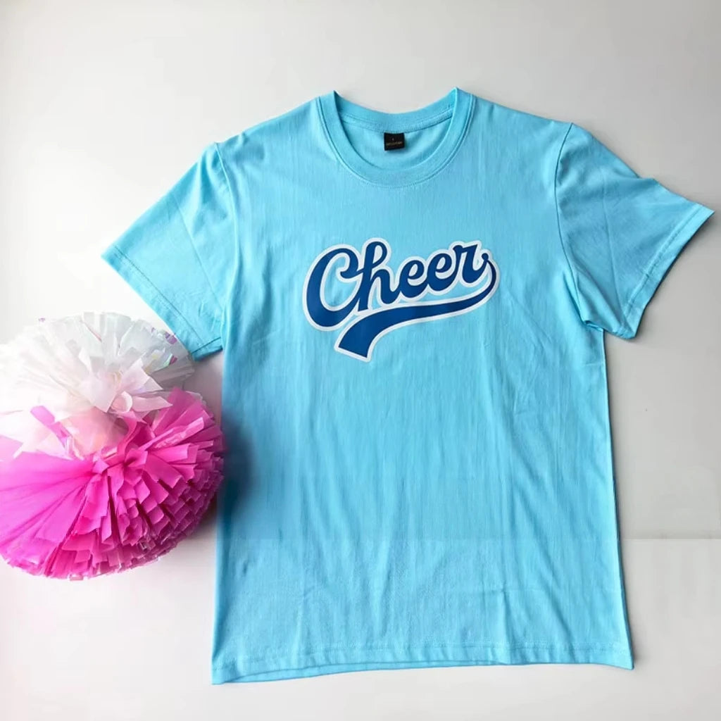 Fast Shipping Custom Design Logo Cheer and Dance T-Shirts Team Athletics Tank Top Cheerleading Tees