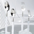 New Unique Resin Bamboo Handle Silverware Fork Knife Spoon Spreader Stainless Steel Bamboo Cutlery Set