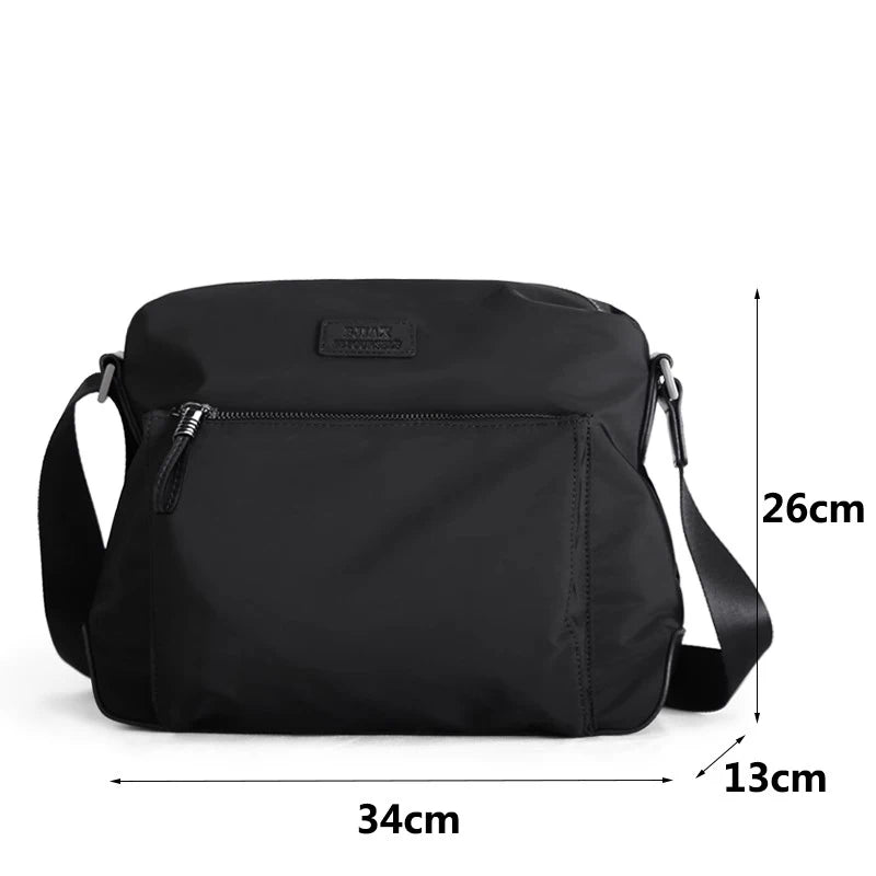 Black Large Zeta Phi Beta Sorority Diving Gear Messenger Crossbody Tennis Bag Waterproof Anti-Theft Nylon Fashion Style