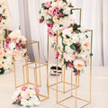Wedding Center Pieces Gold Metal Party Table Floral Centerpieces Stands Wedding Decorations