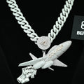 Custom 14K Gold 3D Aircraft Pendant Pass Diamond Tester 925 Silver Hip Hop Vvs Moissanite Name Letter Pendant Fine Jewelry