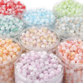 8mm Glass Beads Fashion Cracked Double Color Round Beads Bulk Bag for Jewelry Bracelet Making Accessories