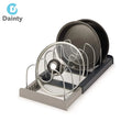 Kitchen Pot and Pan Organizer for Under Cabinet Expandable Slide Out Pot Lids Organizer for Drawer