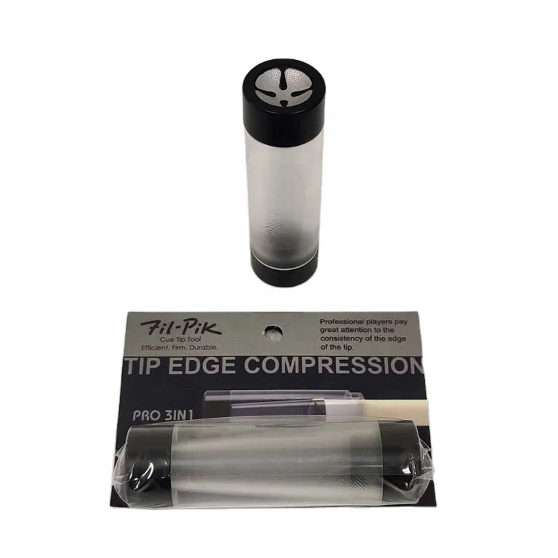 Xmlivet Plastic Fil-Pik Pro 3in1 Pool Tip Repairer Tool Billiards Cue Tip Edge Compression Billiards Accessories