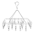 High Quality Stainless Steel Sock and Clothes Hangers From Home Suppliers Multifunctional Design with Clips for Laundry Use